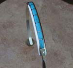Sleeping Beauty Turquoise Bracelet in solid sterling silver