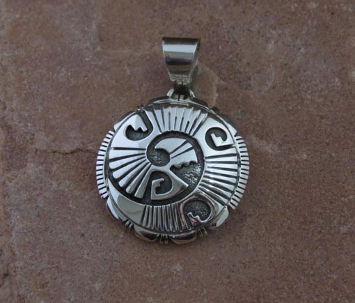 Navajo Solid Sterling Silver Pendant