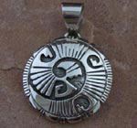 Genuine Navajo Sterling Silver Pendant