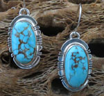 Genuine Navajo Candelaria Turquoise earrings
