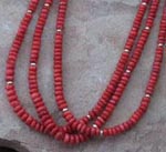 Genuine Navajo Sterling Silver Necklace- Coral