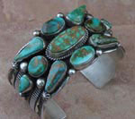 Pilot Mountain Turquoise Bracelet in solid sterling silver