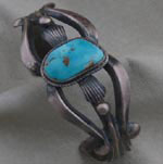 Turquoise Bracelet in solid sterling silver