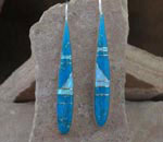 Genuine Turquoise and Opal earrings