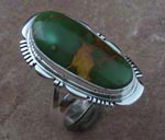 Genuine Navajo Sterling Silver and Turquoise Ring