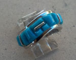 Genuine Navajo Sterling Silver and Turquoise Cobblestone Ring
