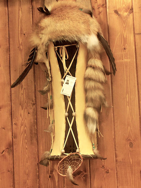 Leather Cradle board wall decor