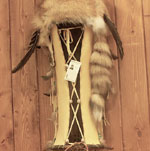 Cradle Board of genuine deer skin and fox pelt