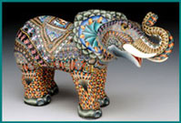 Fimo elephant figurine