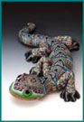Fimo gecko figurine