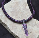 Genuine Navajo Purple Spiny Oyster shell Pendant