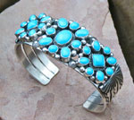 Sleeping Beauty Turquoise Bracelet in solid sterling silver