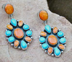 Genuine Navajo Sleeping Beauty Turquoise earrings