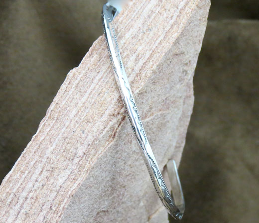 Sterling Silver hammered Bracelet