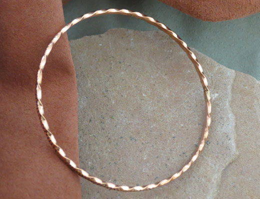 Navajo Solid Copper Bracelet