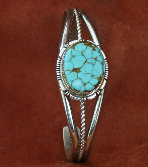 Turquoise Sterling Silver Navajo Bracelet