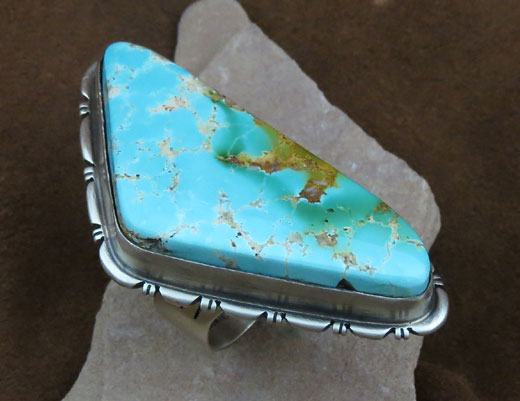 Navajo Silver Ring Royston Turquoise