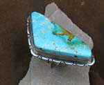 Genuine Navajo Sterling Silver and Royston Turquoise Ring