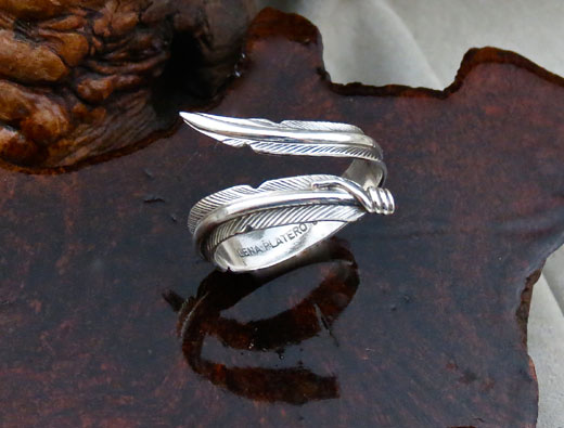 Navajo Sterling Silver Eagle feather design Handmade Ring Handmade Navajo Eagle feather design Sterling Silver Ring