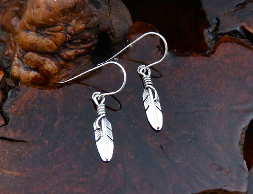 Sterling Silver Eagle feathers Earrings