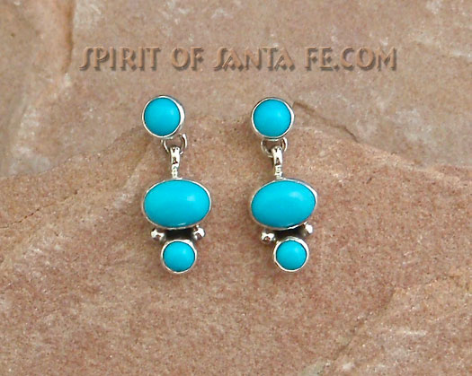 Earrings with Sleeping Beauty Turquoise