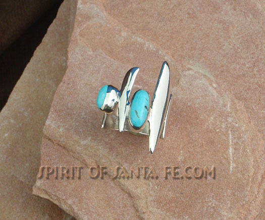 Navajo Sterling Silver Sleeping Beauty Turquoise Ring Navajo Sterling Silver Sleeping Beauty Turquoise Ring