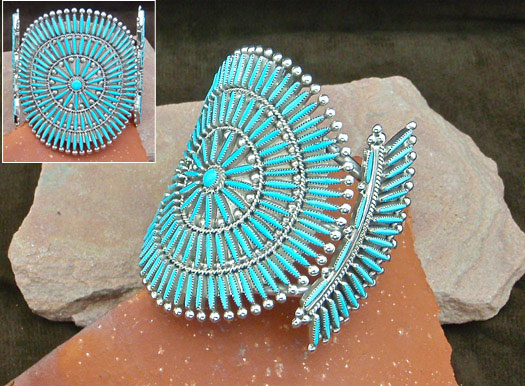 needlepoint cluster bracelet and ring set