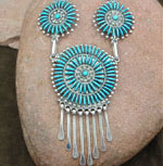 Genuine Zuni Sterling Silver and Turquoise jewelry