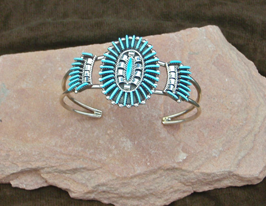 needlepoint cluster bracelet and ring set