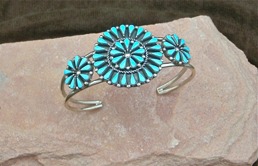 Silver bracelet - Sleeping Beauty Turquoise
