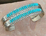 Zuni Sterling Silver and Sleeping Beauty Turquoise bracelet