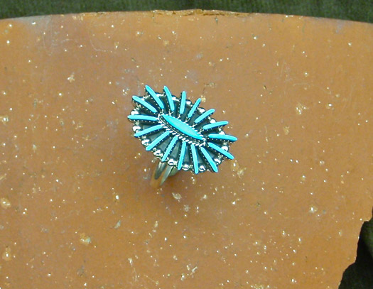 needlepoint cluster bracelet and ring set