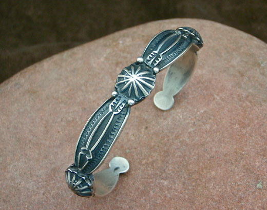 Sterling Silver Wide Bracelet