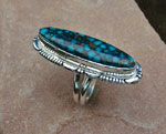 Genuine Navajo Sterling Silver and Turquoise Ring
