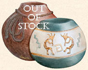 Native American Kokopelli Pots