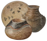 Native American Sienna Jars
