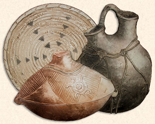 Native American Navajo Pots Wall Art