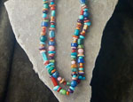 Genuine Native American Turquoise and Multi-stone Beaded Necklace