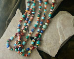 Genuine Native American Turquoise and Multi-stone Beaded Necklace