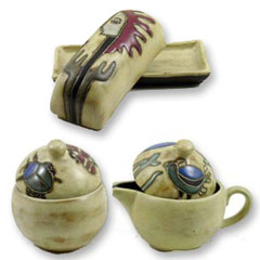 Butter Dish and Creamer Set