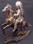 Native American Souix Statue- Chief Sitting Bull
