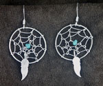 Dreamcatcher Earrings in a variety of sizes