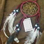 Native American Dream catchers in a variety of colors and sizes