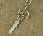 Silver Dream Catcher Pendant