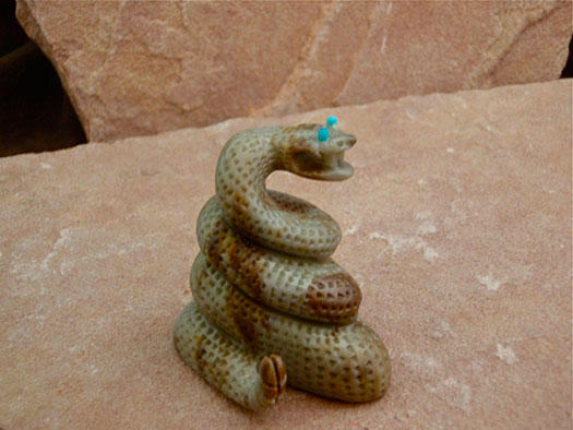 Zuni Hand-carved Snake Fetish