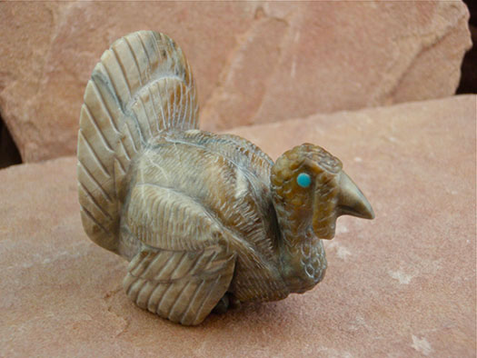 Zuni Hand-carved Turkey Fetish