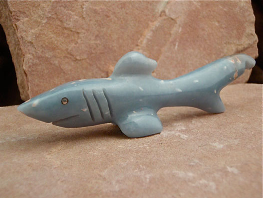 Zuni Hand-carved Shark Fetish