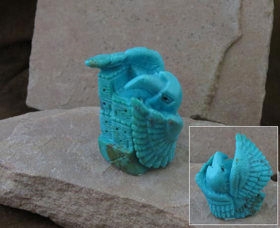 Zuni Hand-carved Eagle Fetish