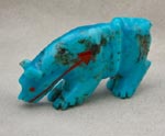 Zuni Turquoise mountain lion Fetish