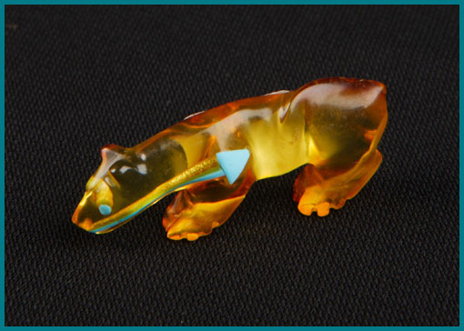 Zuni Hand-carved Mountain Lion